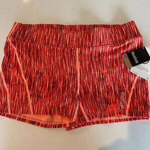Reebok- Volleyball Shorts- Mulitcolor Orange-Women Size L